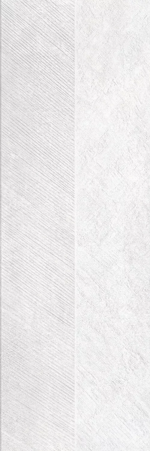 Настенная плитка Metropol Zen Concept White, 30x90, под камень, белая, матовая