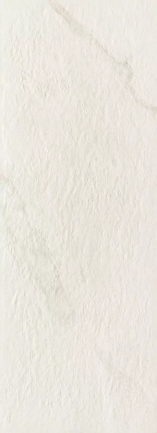 Настенная плитка Tubadzin Organic Matt White 1 Str, 32.8x89.8, под камень, белая, матовая