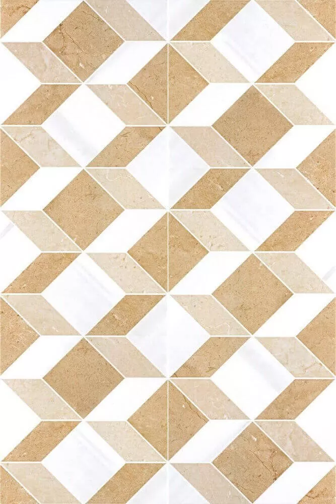 Декор Sant'Agostino Themar Trial Warm, 25x75, под мрамор, бежевый, матовый