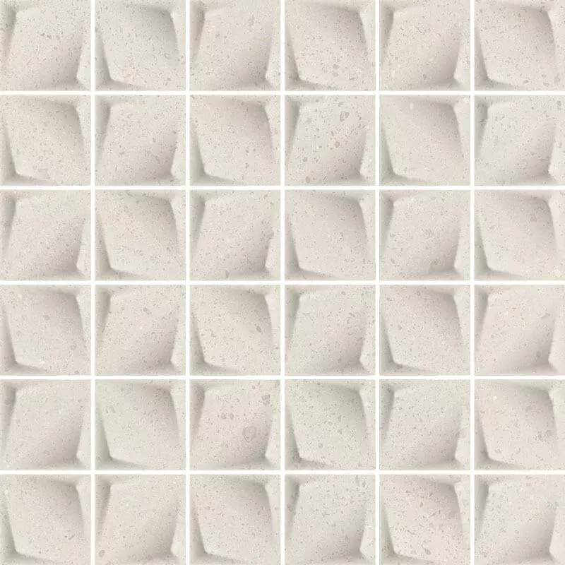 Декор Paradyz Effect Grys Mozaika Mat, 29.8x29.8, под камень, бежевый, матовый