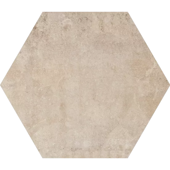 Керамогранит Fioranese Ceramica Heritage Exagona Ivory, 34.5x40, под бетон, бежевый, матовый