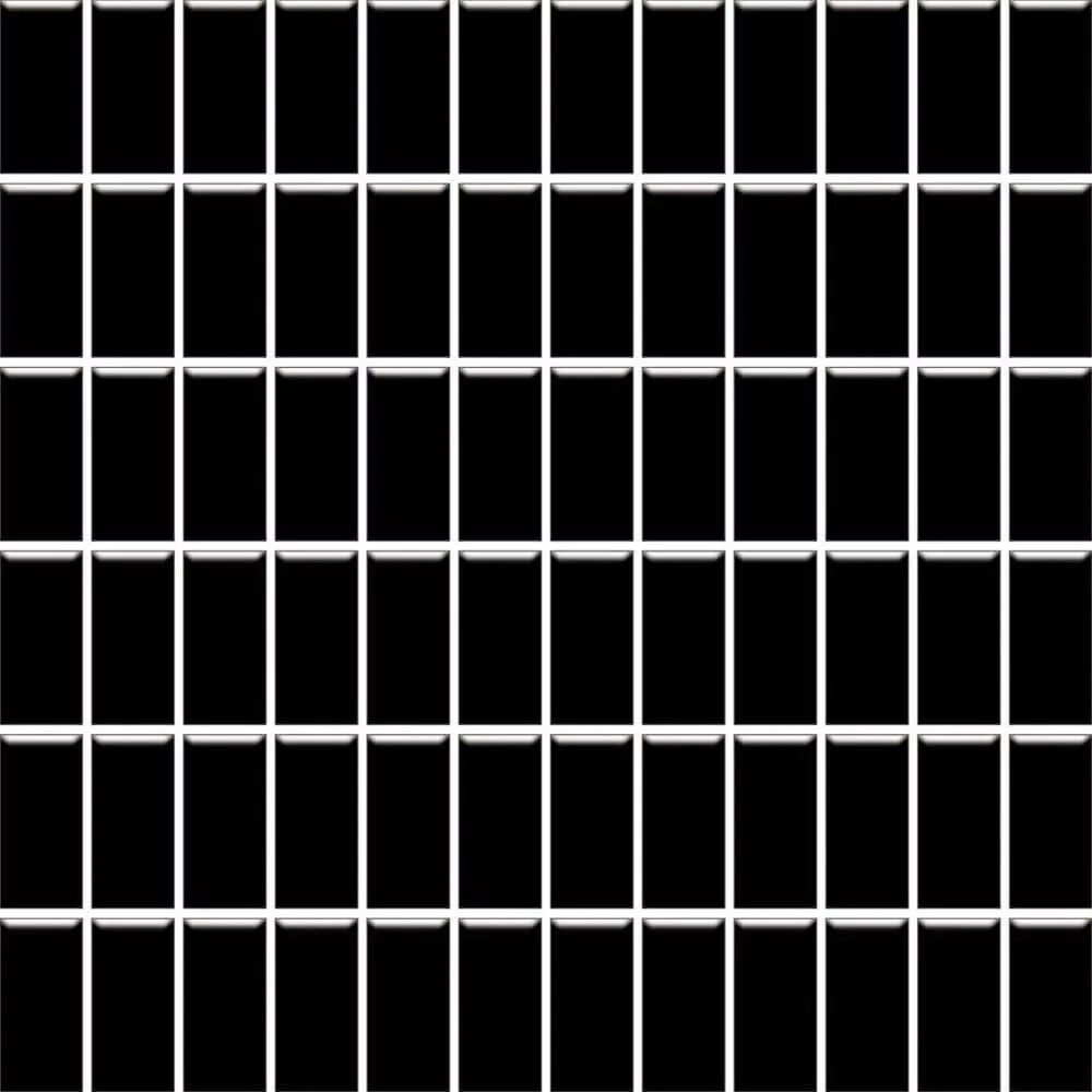 Мозаика Paradyz Altea Nero Mozaika Prasowana K, 29.8x29.8, моноколор, чёрная, глянцевая