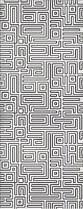 Декор Azori Nuvola Dec.Light Labirint, 20.1x50.5, геометрия, белый, глянцевый