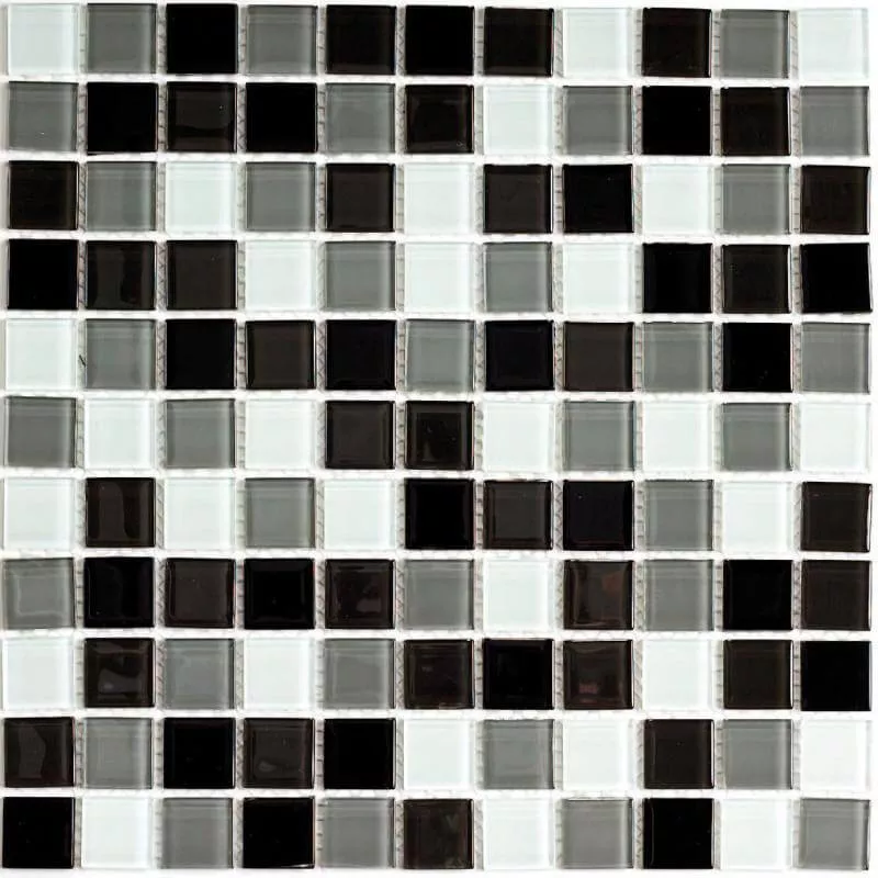 Мозаика Bonaparte Mosaics Carbon Mix, 30x30, моноколор, мультиколор, глянцевая
