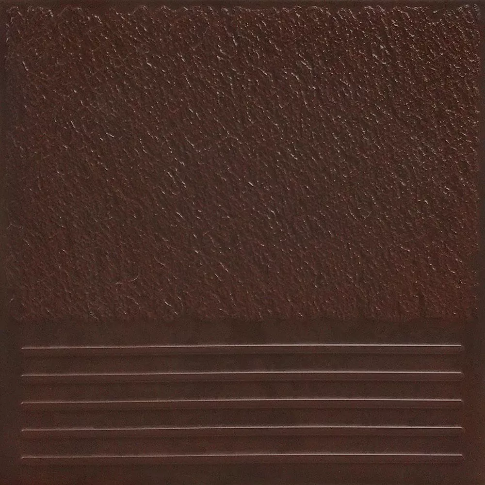 Ступень фронтальная Керамин Каир 4 Коричневый, 29.8x29.8, моноколор, цвет коричневый, матовая поверхность