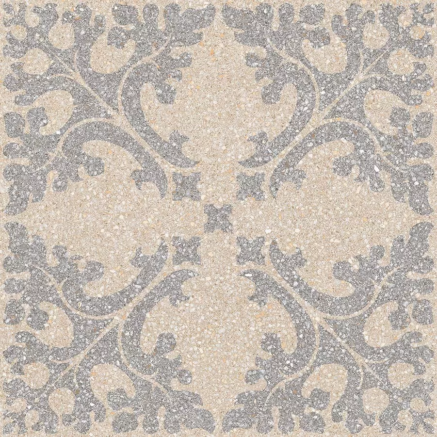 Керамогранит Vives Farnese Molise-R Crema, 29.3x29.3, имитация терраццо, бежевый, матовый