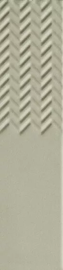 Настенная плитка 41zero42 Biscuit Waves Salvia, 5x20, моноколор, зелёная, матовая