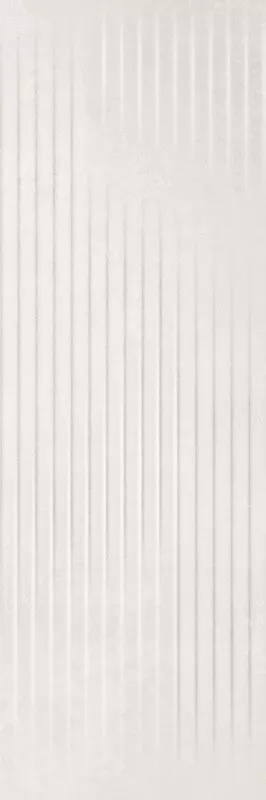 Настенная плитка Paradyz Cold Princess Grey, 39.8x119.8, моноколор, белая, фактурная