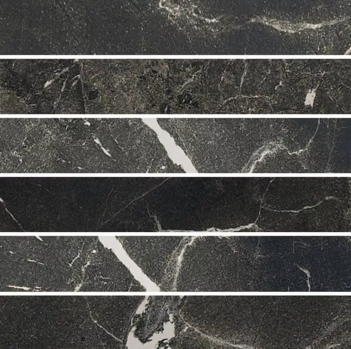 Мозаика Cerim Timeless Black Deep 3D Mosaico  Luc, 30x30, под мрамор, чёрная, глянцевая