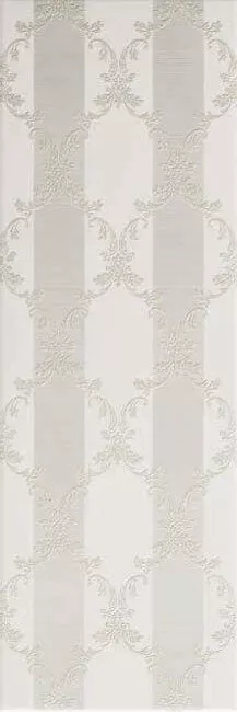 Декор Ascot New England Bianco Quinta Victoria Dec., 33.3x100, с рисунком, белый, матовый