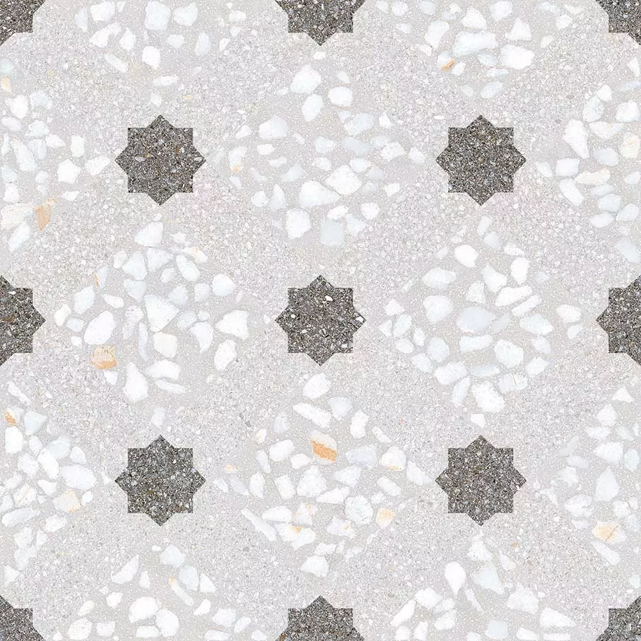 Керамогранит Vives Farnese Mancini Humo, 30x30, имитация терраццо, серый, матовый