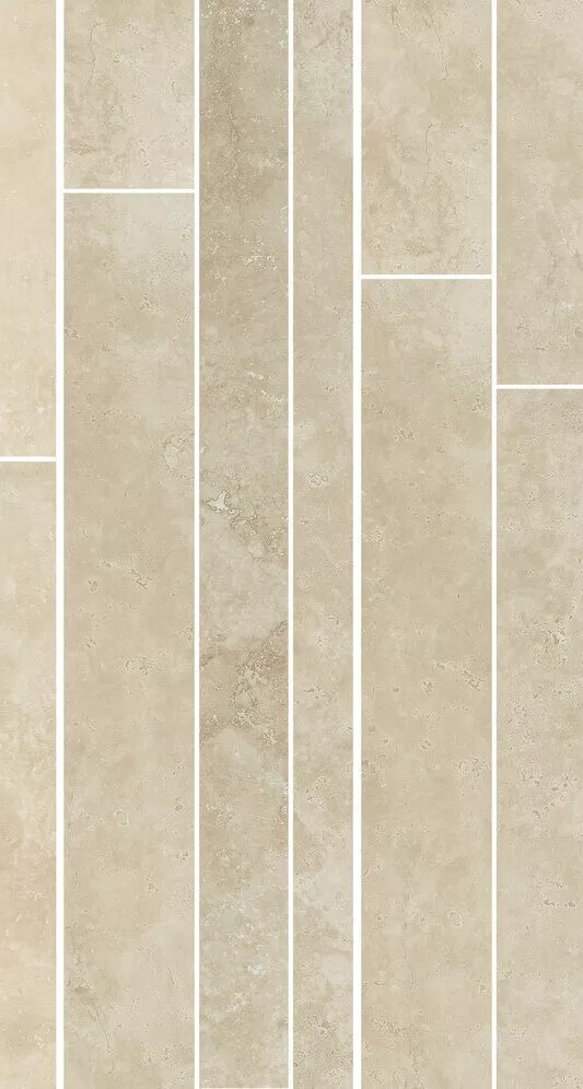 Декор Cerim Timeless Marfil Mod.List.Sfal.  Luc, 21x40, под мрамор, бежевый, глянцевый