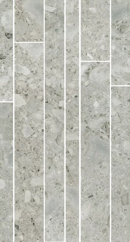 Декор Cerim Timeless Ceppo Di Gre Mod.List.Sfal.  Luc, 21x40, под мрамор, серый, глянцевый