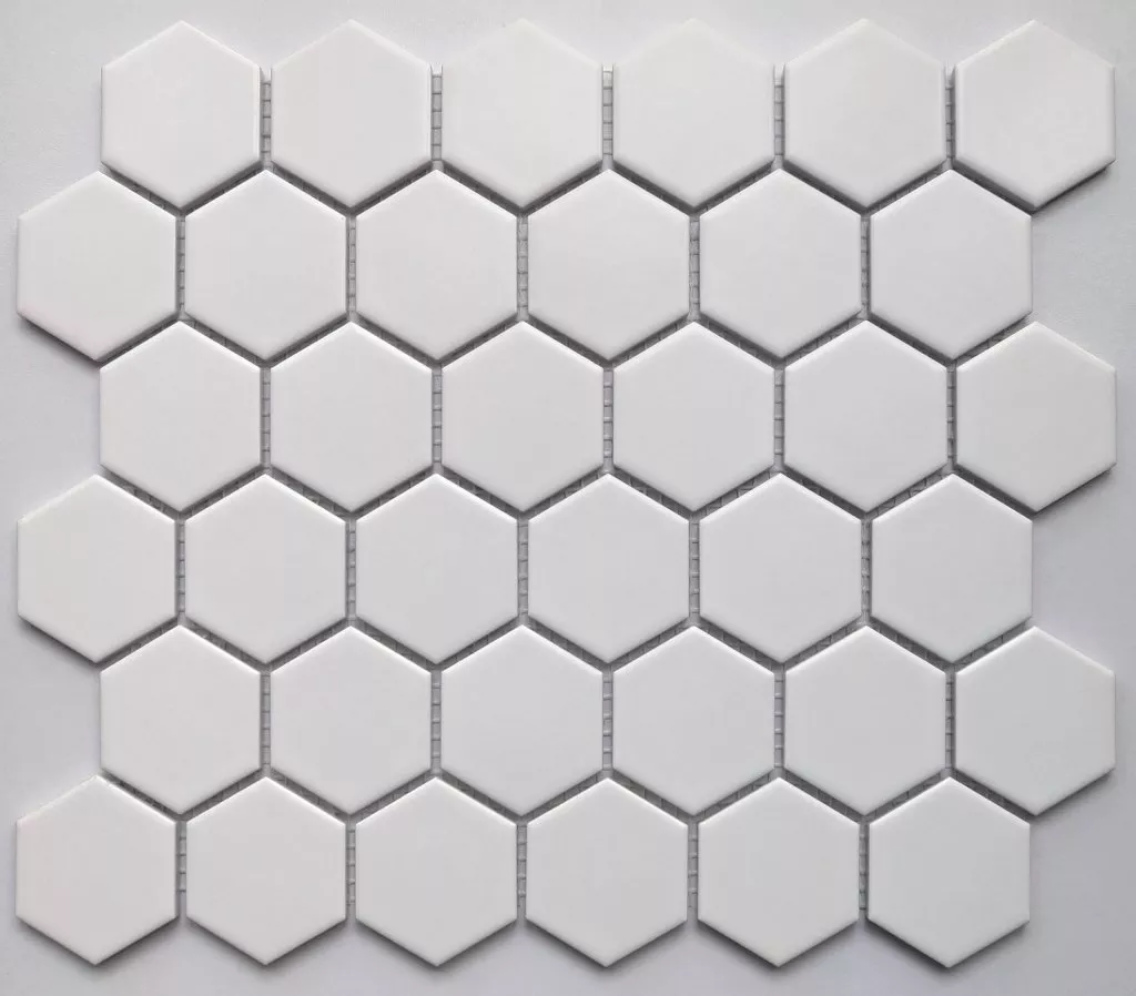 Мозаика Bonaparte Mosaics Nakama white, 28.1x32.5, моноколор, белая, матовая