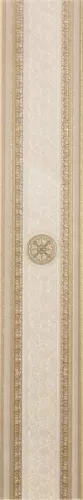 Бордюр Grespania Palace Ambras 1 Beige, 9.6x59, под обои, серый, глянцевый