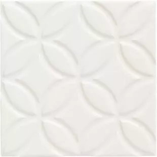 Декор Adex Neri Relieve Botanical Biscuit, 15x15, геометрия, бежевый, глянцевый