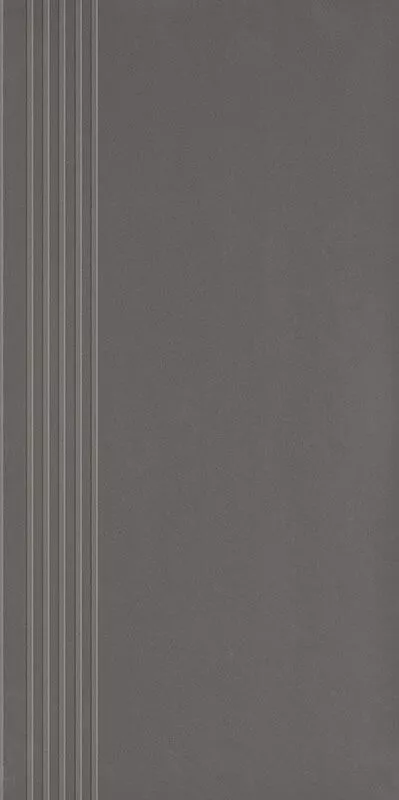 Ступень Paradyz Doblo Grafit Stopnica Mat., 29.8x59.8, под бетон, антрацит, матовая