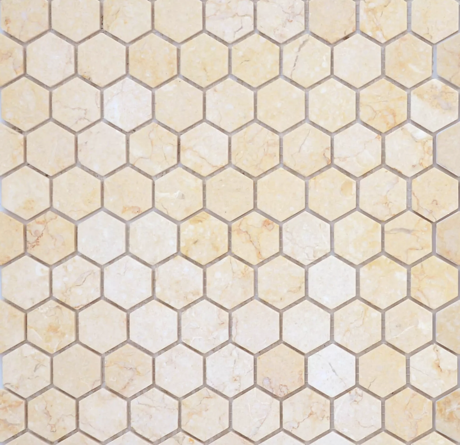 Мозаика LeeDo Pietrine Hexagonal Botticino Mat Нex, 28.5x30.5, под мрамор, бежевая, матовая
