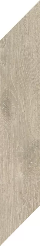 Керамогранит Paradyz Heartwood Latte Chevron Prawy, 19.8x179.8, под дерево, бежевый, матовый