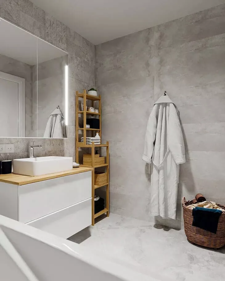 Керамогранит Metropol Iconic Avorio, 75x75, под бетон, белый, матовый
