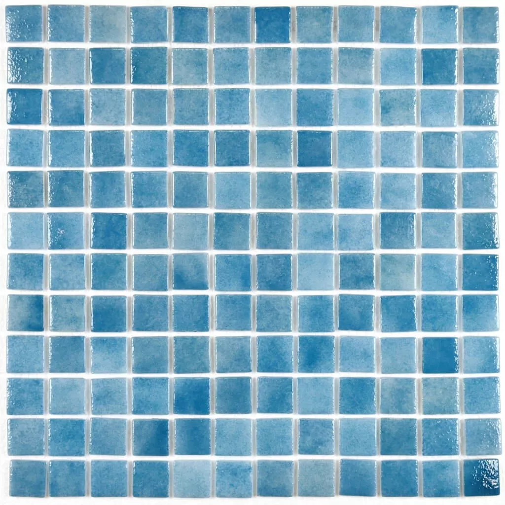 Мозаика Bonaparte Mosaics Atlantis Sky, 31.5x31.5, моноколор, голубая, глянцевая