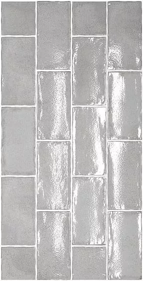 Настенная плитка Equipe Altea Smoke, 7.5x15, под майолику, серая, фактурная