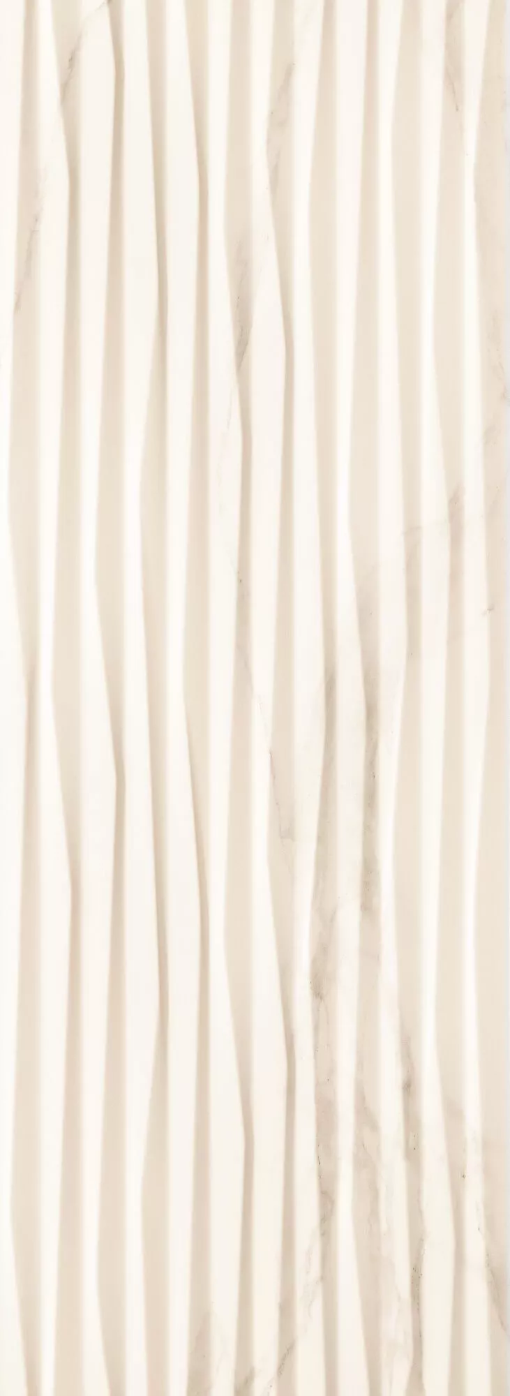 Настенная плитка Tubadzin Bireno White Str, 32.8x89.8, под мрамор, бежевая, матовая