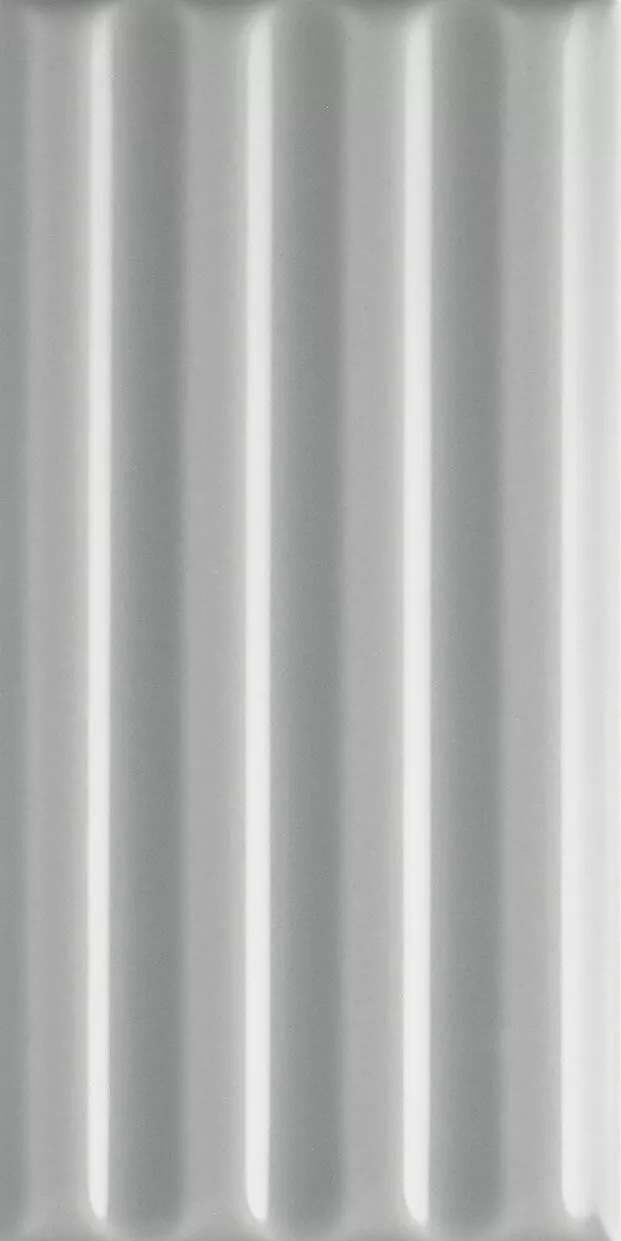 Настенная плитка 41zero42 WigWag Grey, 7.5x15, моноколор, серая, глянцевая