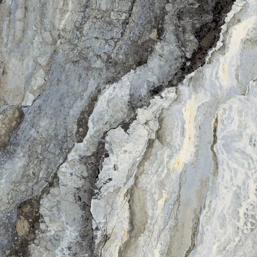 Керамогранит Sant'Agostino Mystic Ocean 8989 Kry, 89x89, под камень, серый, полированный