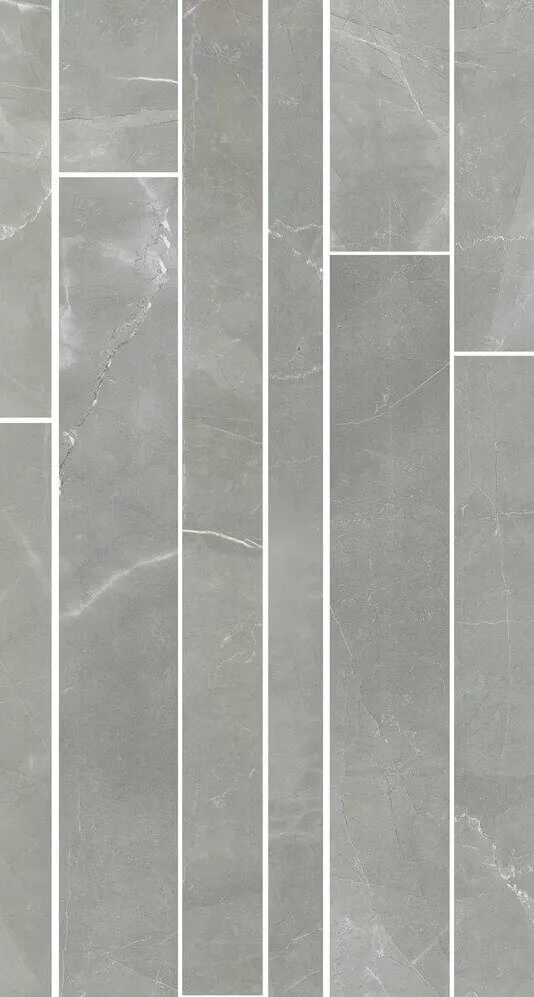 Декор Cerim Timeless Amani Grey Mod.List.Sfal.  Nat, 21x40, под мрамор, серый, матовый