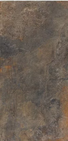 Керамогранит RHS-Rondine Ardesie Multicolor Ret, 60x120, под металл, коричневый, матовый