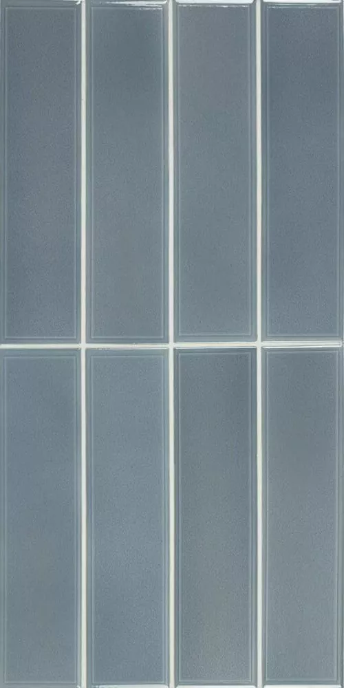 Настенная плитка Equipe Limit Bleu Clair, 6x24.6, под кирпич, голубая, глянцевая