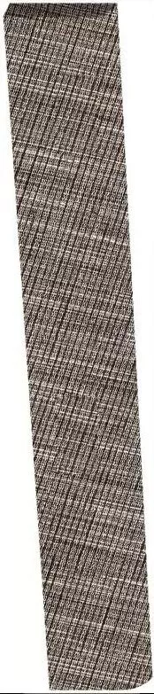 Плинтус Sant'Agostino Tailorart Battiscopa Brown, 7.3x60, под текстиль, коричневый, матовый