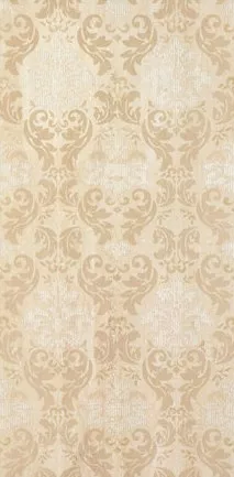 Декор Supergres Selection Damasco Travertino, 40x80, под обои, бежевый, глянцевый