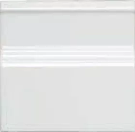 Бордюр Adex Neri Rodapie Clasico Blanco Z, 15x15, под обои, белый, глянцевый