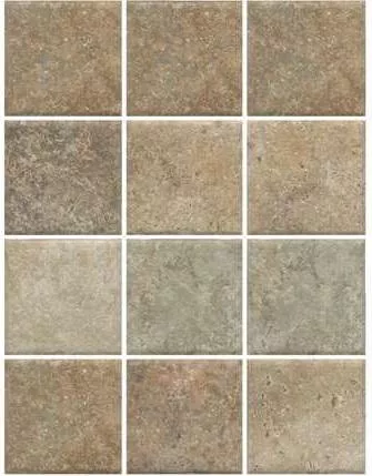 Керамогранит Kerama Marazzi Брюссель Микс матовый, 9.8x9.8, под камень, цвет бежевый, матовая поверхность