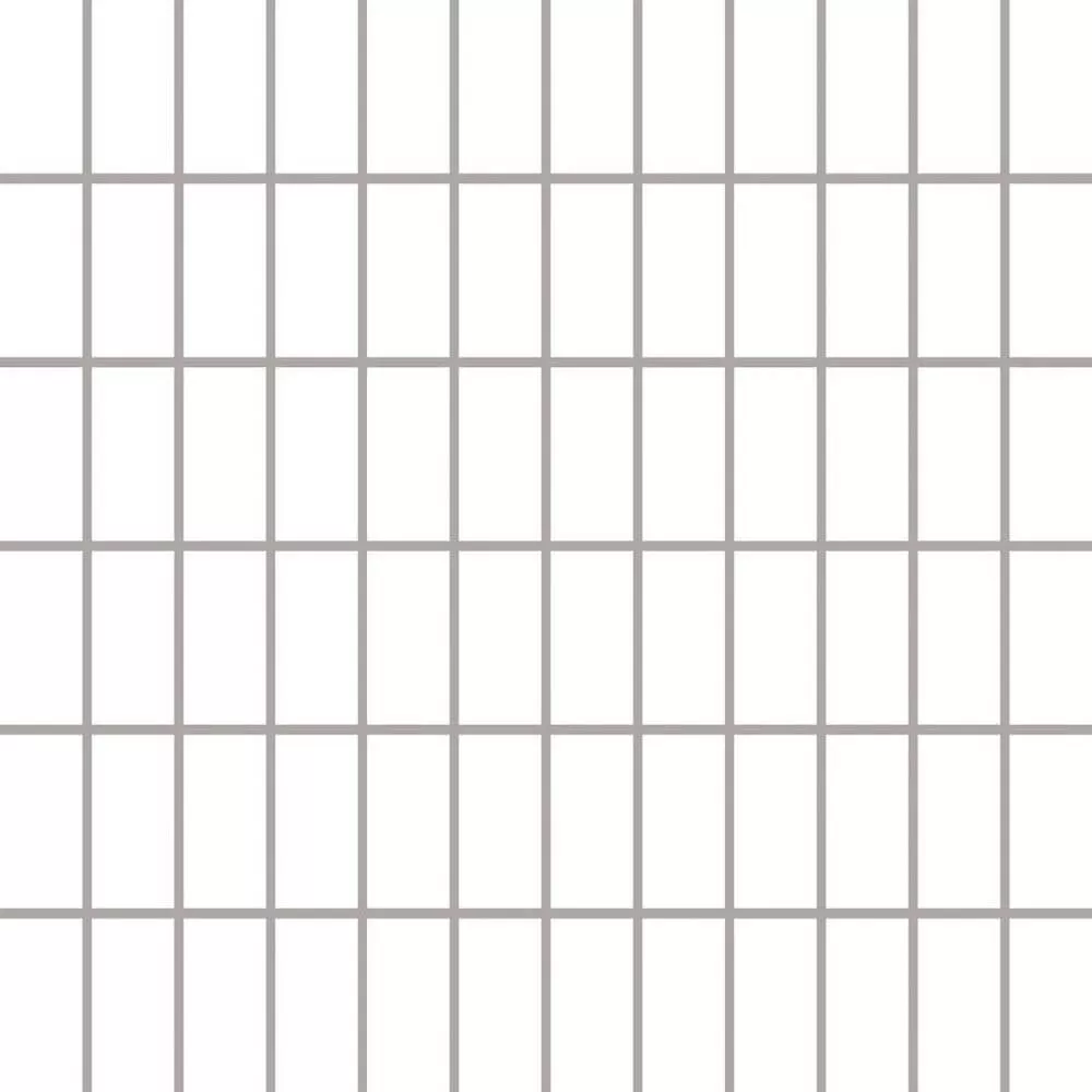 Мозаика Paradyz Altea Bianco Mozaika Prasowana K, 29.8x29.8, моноколор, белая, глянцевая