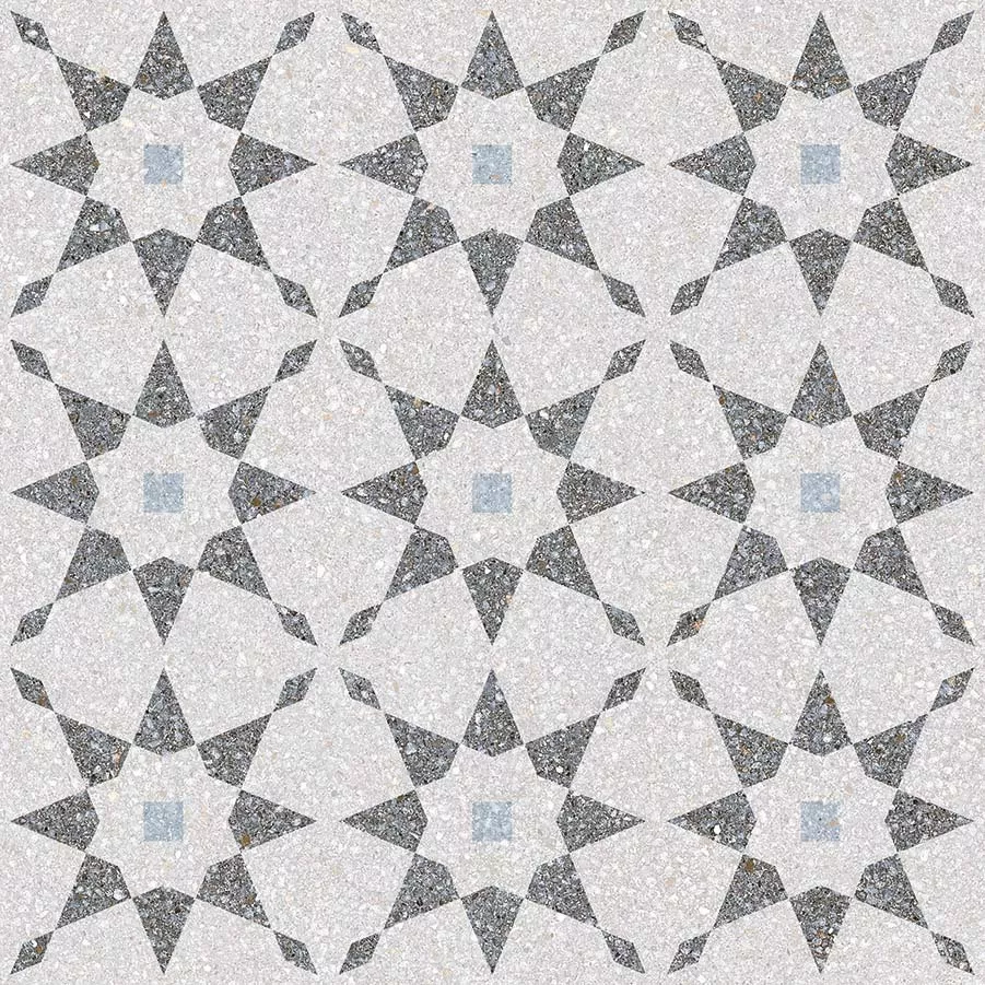 Керамогранит Vives Farnese Aventino-R Humo, 29.3x29.3, орнамент, серый, матовый