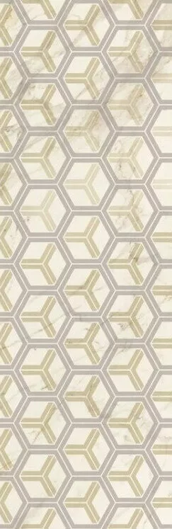 Настенная плитка Ragno Bistrot Calacatta Michelangelo R504, 40x120, под мозаику, серая, матовая