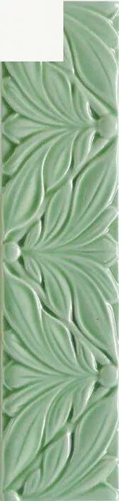 Декор Ceramica Grazia Listelli Cornice Alloro Bianco, 6.5x26, под обои, белый, глянцевый