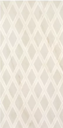 Декор Supergres Selection Rombi Caravaggio, 40x80, геометрия, бежевый, глянцевый