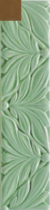 Декор Ceramica Grazia Listelli Cornice Alloro Pepe, 6.5x26, под обои, коричневый, глянцевый