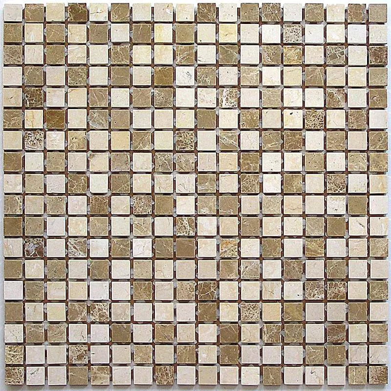 Мозаика Bonaparte Mosaics Sevilla-15 slim (Pol), 30.5x30.5, под камень, коричневая, полированная