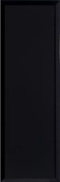 Настенная плитка Versace Solid Gold Black, 20x60, метро/кабанчик, чёрная, глянцевая