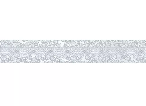 Бордюр Azori Sanmarco Grey Palazzio, 8x50.5, под обои, голубой, матовый