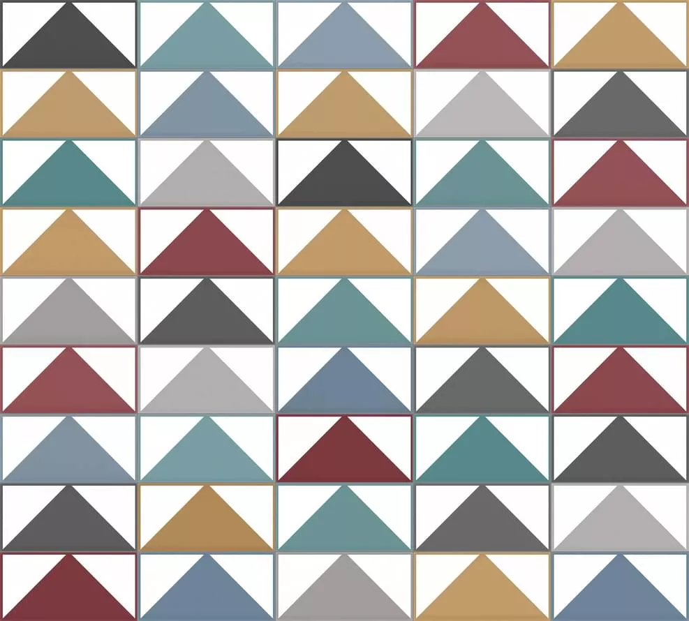 Декор Vives Corso Borgo Multicolor, 10x20, геометрия, мультиколор, глянцевый