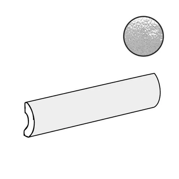 Бордюр Equipe Altea Pencil Bullnose Smoke, 3x20, под майолику, серый, глянцевый