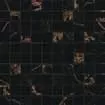 Мозаика Versace Marble Mos. T100 Dec.Nero, 29.1x29.1, под мозаику, чёрная, матовая