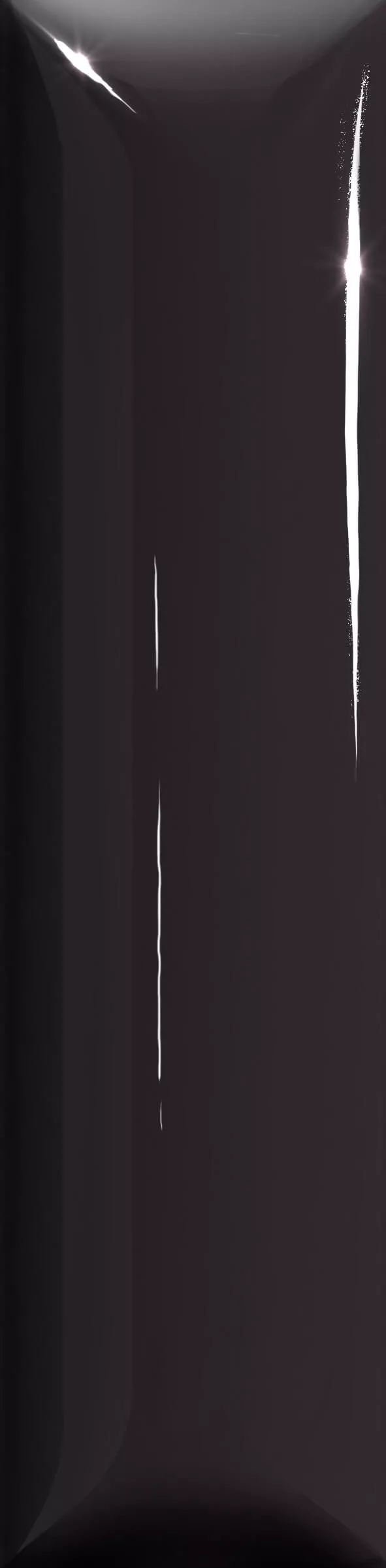 Настенная плитка 41zero42 Italic Dune Nero Lux, 5x20, метро/кабанчик, чёрная, глянцевая