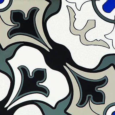 Декор Tubadzin Barcelona Fondo, 14.8x14.8, орнамент, мультиколор, глянцевый